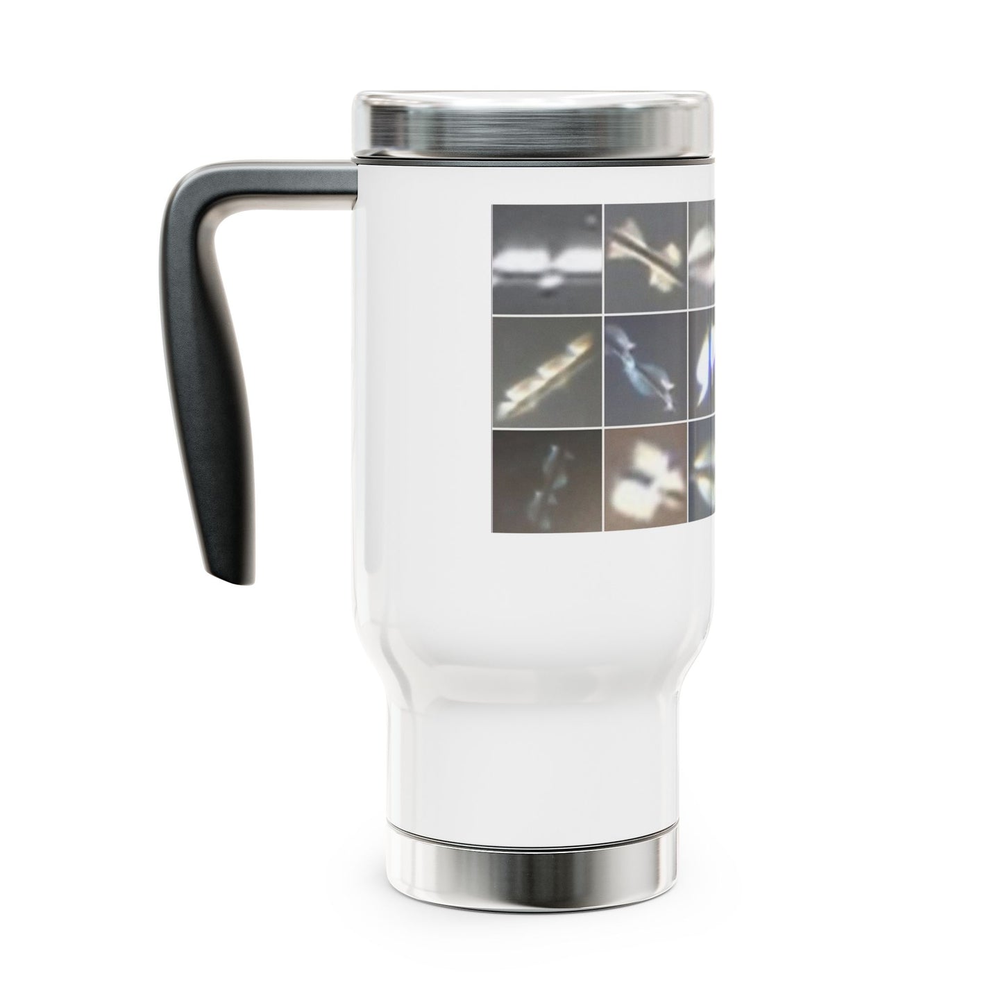 Artistic Stainless Steel Travel Mug Inspired by true UFO sky Phenomena, Personalized Coffee Tumbler, Unique Gift for Coffee Lovers, Ideal for Travel & Daily Use