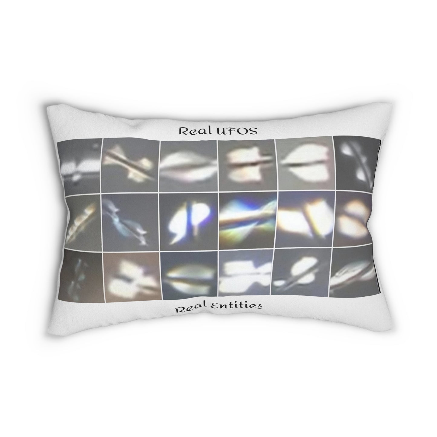 UFO Theme Lumbar Pillow - Decor for Enthusiasts, Home Accent, Gift for Space Lovers, Unique Throw Pillow, Cosmic Decoration
