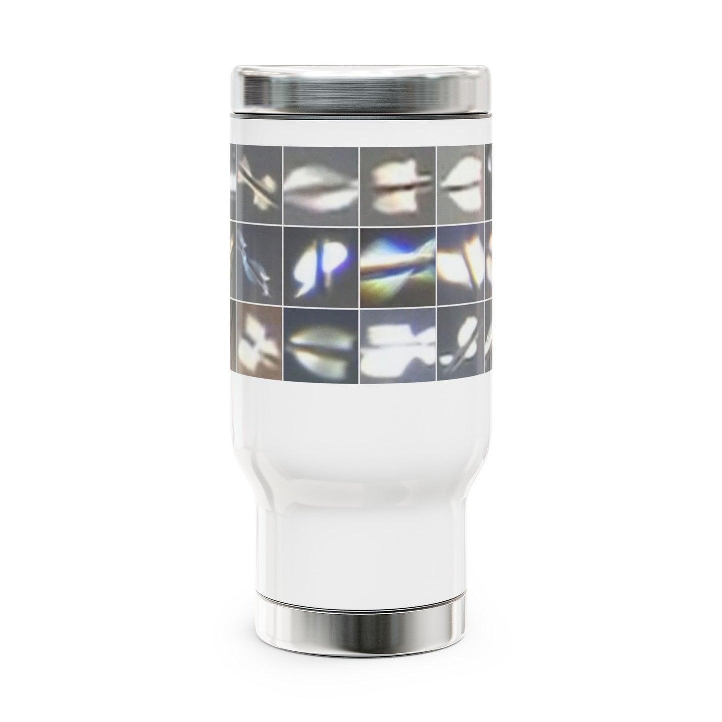 Artistic Stainless Steel Travel Mug Inspired by true UFO sky Phenomena, Personalized Coffee Tumbler, Unique Gift for Coffee Lovers, Ideal for Travel & Daily Use