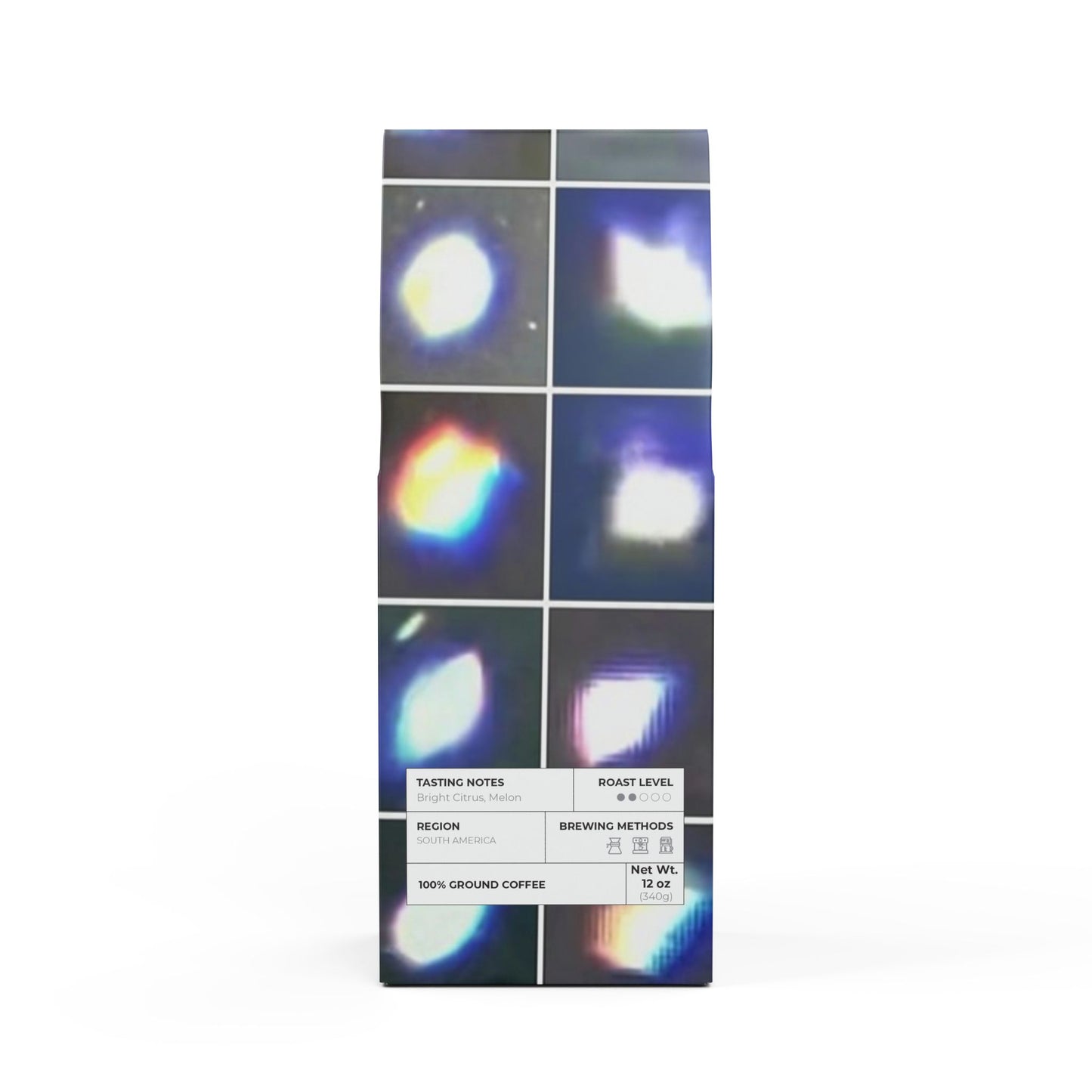 Colombia Single Origin Coffee (Light-Medium Roast) Package Wrap Inspired by true UFO sky phenomena Designed by Real UFOS Real Entities