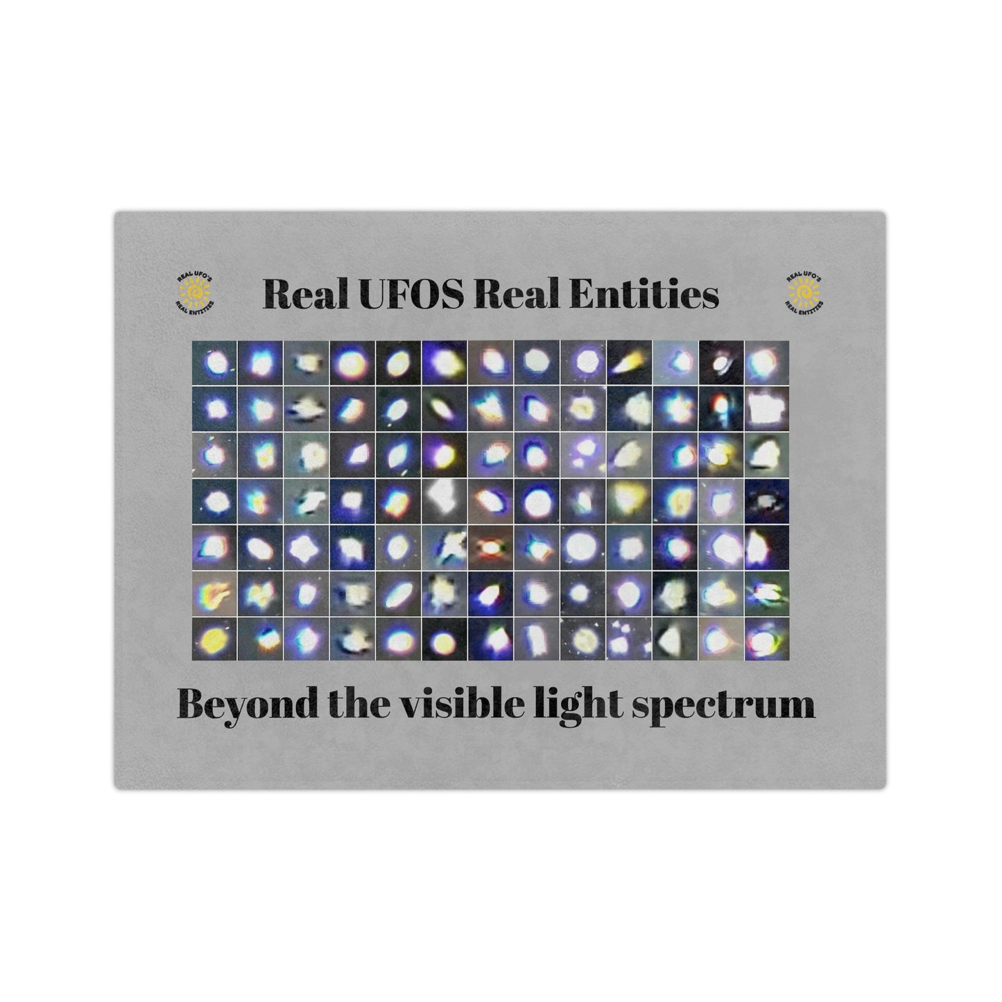 Infrared Light Beings Blanket | A one-of-a-kind gift for UFO enthusiasts