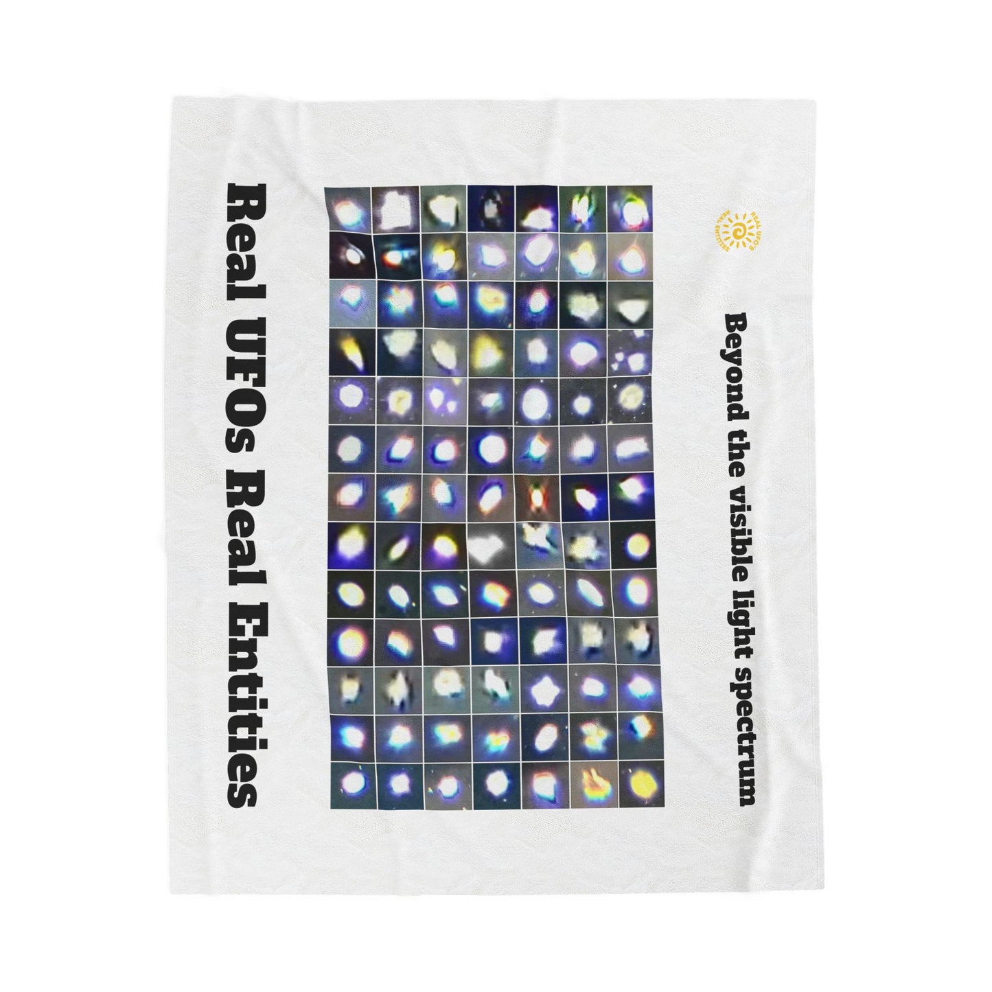 Mystical Real UFO/LIGHT BEINGS Blanket | Cozy Alien Design | Perfect for Stargazers & Sci-Fi Fans | Great for Gifts, Home Decor, or Movie Nights