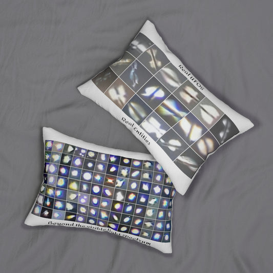 UFO Theme Lumbar Pillow - Decor for Enthusiasts, Home Accent, Gift for Space Lovers, Unique Throw Pillow, Cosmic Decoration