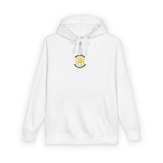 Sunshine Floral Unisex Fleece Hoodie, Cozy Spring Apparel, Gift for Her, Outdoor Wear, Trendy Streetwear, Festival Outfit