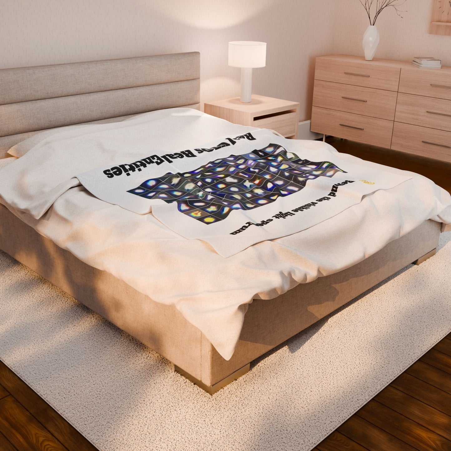 Mystical Real UFO/LIGHT BEINGS Blanket | Cozy Alien Design | Perfect for Stargazers & Sci-Fi Fans | Great for Gifts, Home Decor, or Movie Nights