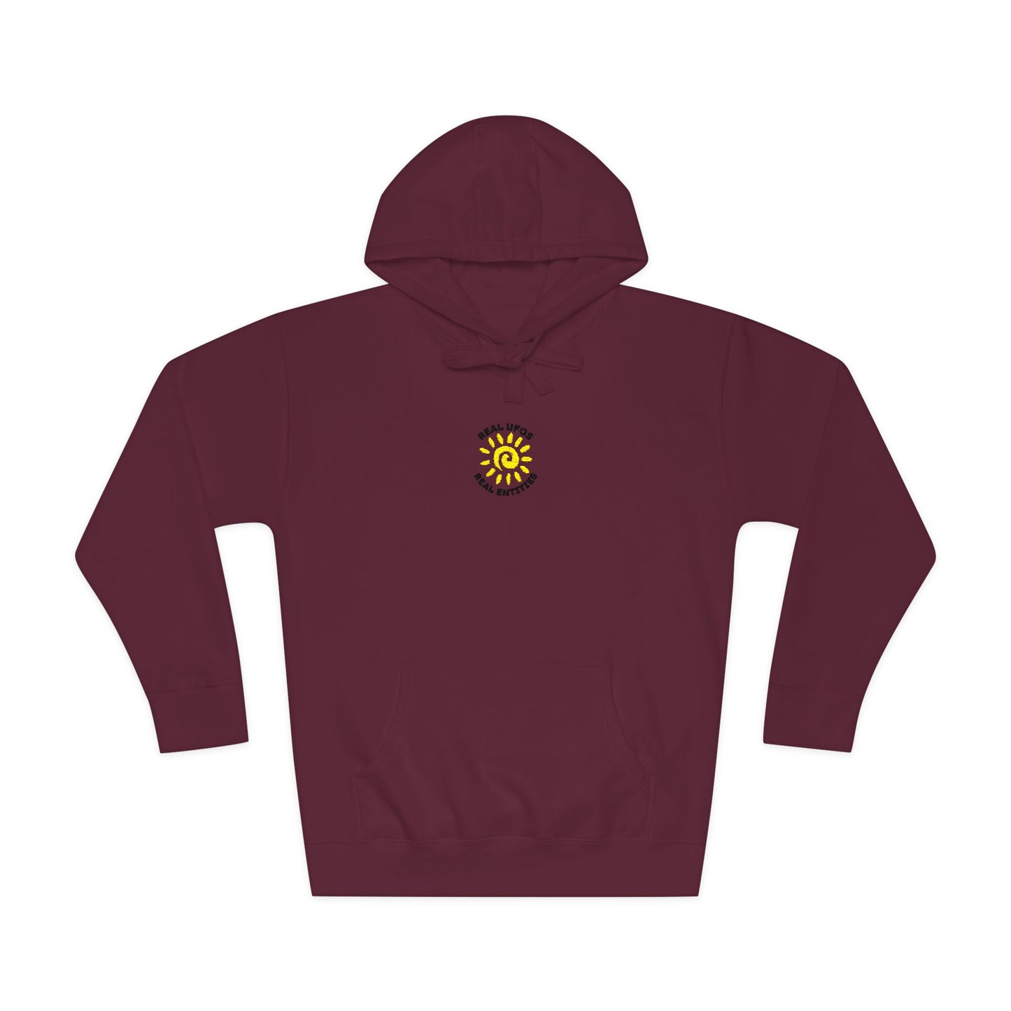 Sunshine Floral Unisex Fleece Hoodie, Cozy Spring Apparel, Gift for Her, Outdoor Wear, Trendy Streetwear, Festival Outfit