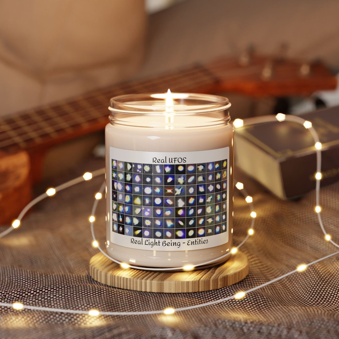 Mystical UFO Scented Candle, Real Light Being Entities, Aromatherapy Candle, Gift for UFO Lovers, Home Decor, Relaxation Candle