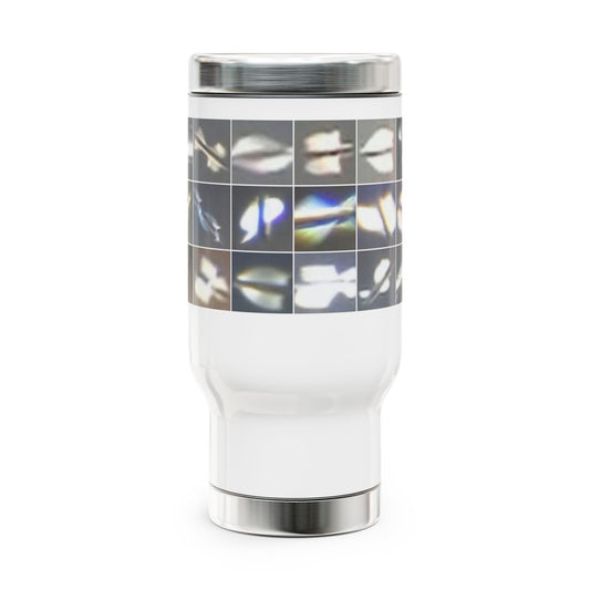 Artistic Stainless Steel Travel Mug Inspired by true UFO sky Phenomena, Personalized Coffee Tumbler, Unique Gift for Coffee Lovers, Ideal for Travel & Daily Use